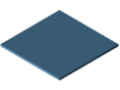 Plastic 4mm, blue, similar to RAL 5024
