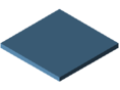 Plastic 10mm, blue, similar to RAL 5024