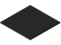 Plastic 4mm, black, similar to RAL 9017