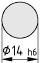 Welle D14 K, schwarz