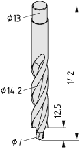 Step Drill, Mitre Connection 8