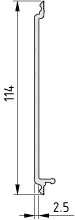 Wall Profile 120, natural