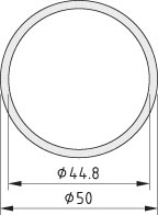 Tube D50 KU, black