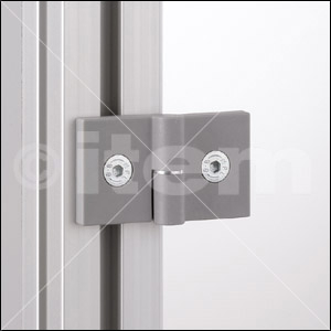 Hinge X 8 PA, left, grey similar to RAL 7042