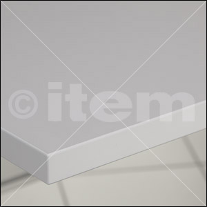 Table top 30-1800x600, high pressure laminate, grey, similar to RAL 7035