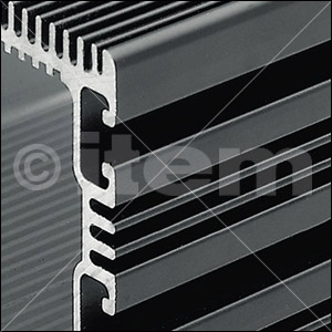 Elektronikgehäuse-Profil 8 120x80, schwarz