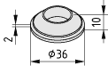Rubber Insert D40, black