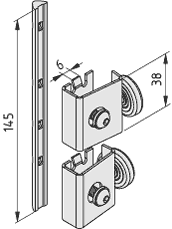 Lifting-Door Bearing Set