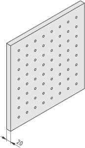 Schalldämmmaterial 20mm, anthrazit