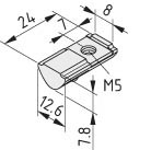 T-Slot Nut 8 St/PA M5, black