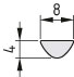 Profilstab 5 St, rostfrei