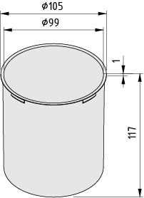 Bottle Holder 8 Insert, grey