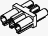 Adapter, Socket / Plug, black