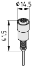Sicherheitsschalter-Anschlussleitung M12x1 Code B