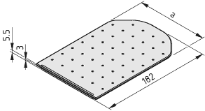Parts Container Cover 80, black