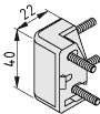 Rahmenprofil-Eckverbindungssatz 8 40x20