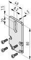 Castor Rail 8 Cap 80x40