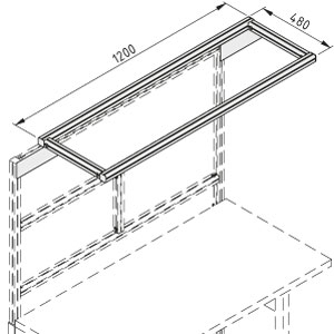 Table Overhang F 1200