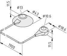 ESD Connection Cable DK10, straight