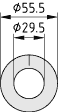 Tube Protector D30x13, grey