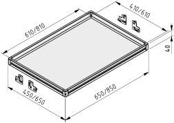 Tablett 8x6 ESD F