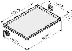 Tablett 8x6 ESD W