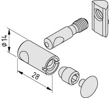 Central-Fastening Set P 8