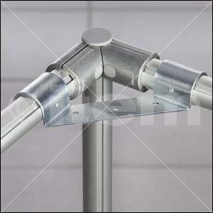 Table-Top Fastening Bracket D30, bright zinc-plated