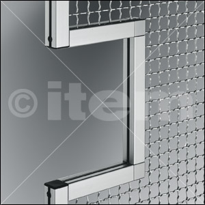Klemmprofil-Kreuzverbinder 6 30x30, weißaluminium ähnlich RAL 9006