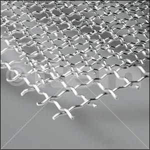 Wellengitter Al 3mm 20x20, naturfarben eloxiert