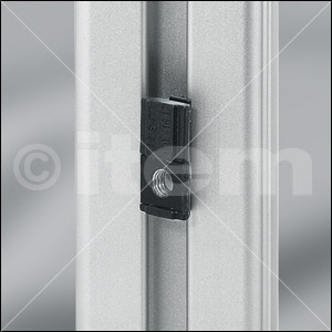 T-Slot Nut 8 St/PA M5, black