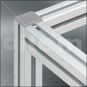 Cap 8 80x16, grey similar to RAL 7042