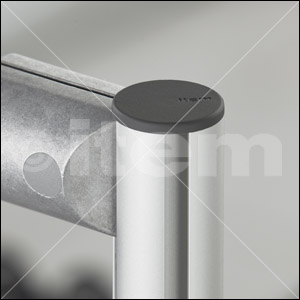 Cap, Tube D30 ESD, black similar to RAL 9005