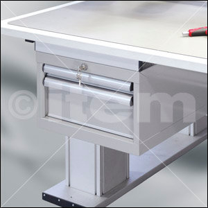Drawer Unit, Mounting Frame, grey similar to RAL 7042