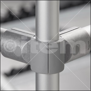Tube Adapter Cap D30, grey similar to RAL 7042