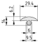 Griff-Abdeckprofil 6 30x6, schwarz