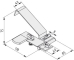 Rollenschiene 8 40x40 Vereinzeler mit Taster, links