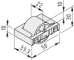 Castor Insert D30, black similar to RAL 9005