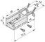 Roller Conveyor St, Fastening Bracket U D30, bright zinc-plated