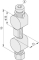 Universal-Butt-Fastening Set 12, bright zinc-plated