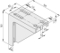Angle Bracket 8 160x160 St M12, white aluminium, similar to RAL 9006