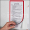Notice Holder A4, magnetic, red