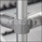 Tube Adapter Cap D30, grey similar to RAL 7042